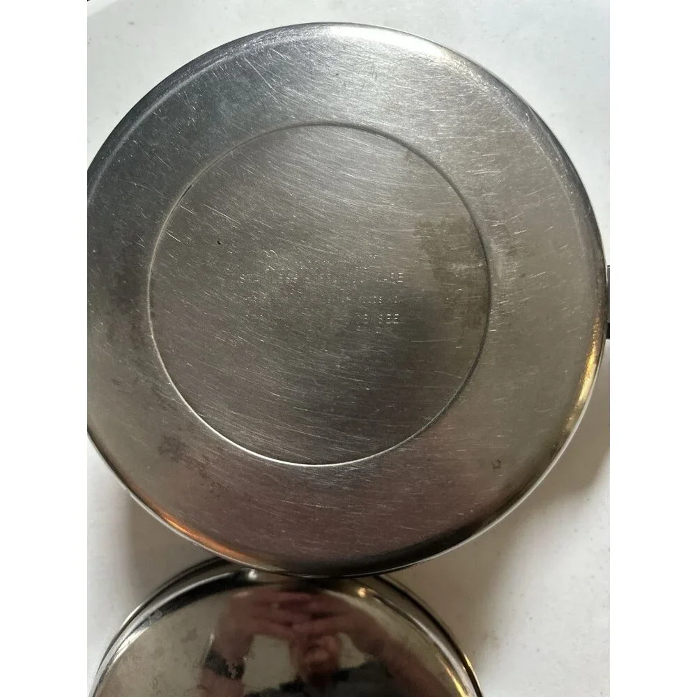 DUNCAN HINES SAUCE PAN POT AND LID‎ 3 PLY 18-8 STAINLESS STEEL 1 QT VERY GOOD